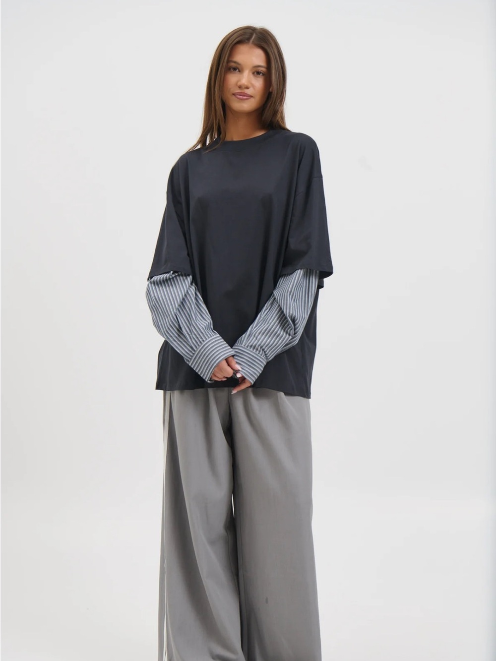 Bronze Snack Lioness Layered Long Sleeve Tee